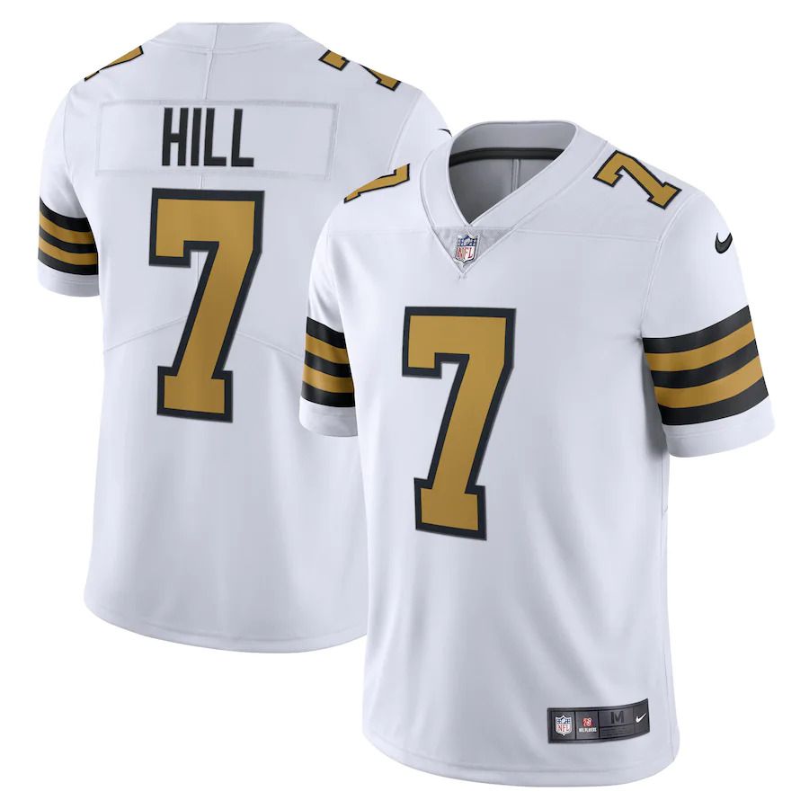 Men New Orleans Saints #7 Taysom Hill Nike White Alternate Vapor Limited NFL Jersey->new orleans saints->NFL Jersey